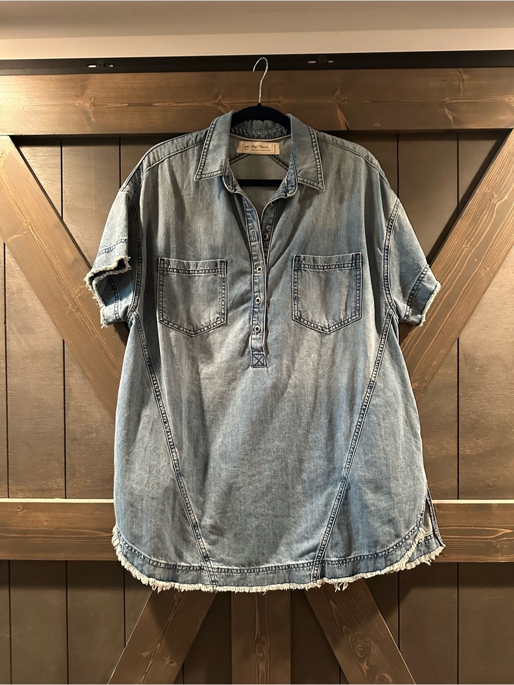 We the Free denim mini dress tunic